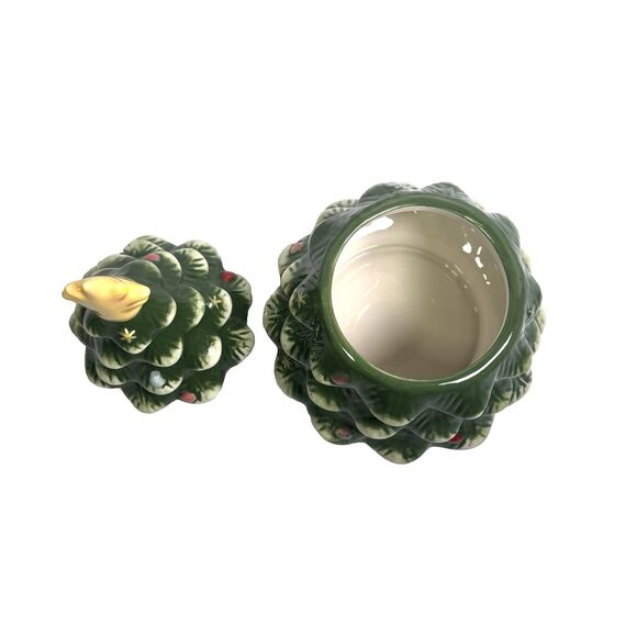 NEW Time & Place Holiday Christmas Tree Cookie Jar 6.8" x 10" Modern *READ Below - Picture 8 of 8